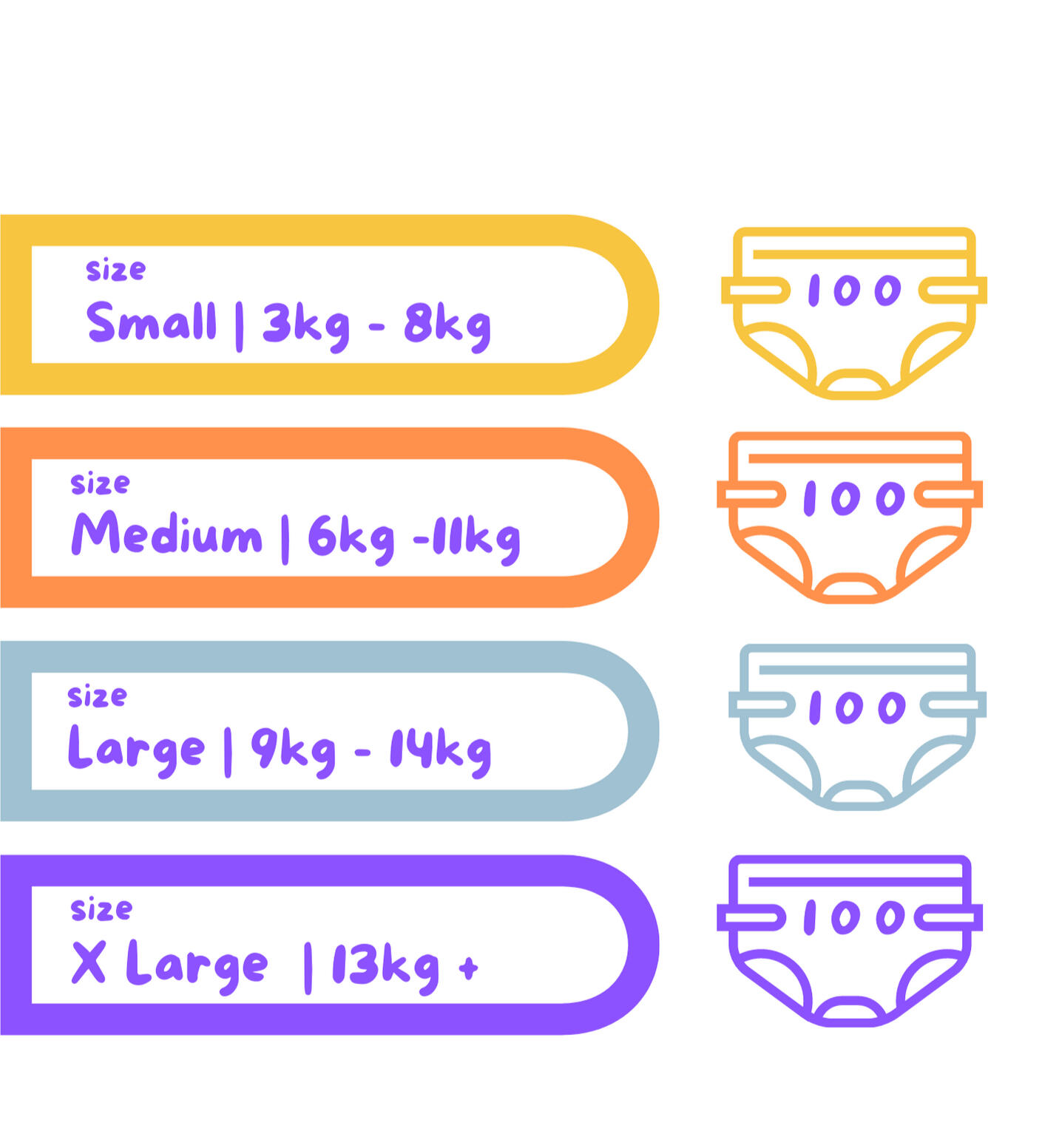 Baby Nappies - Naledi Nappies